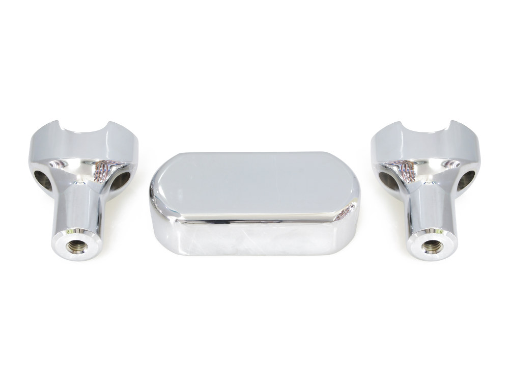 3in. Straight One Piece Riser Kit - Chrome. Fits 1-1/4in. Handlebar