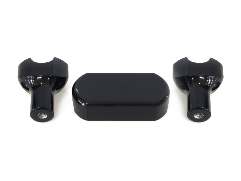 3in. Straight One Piece Riser Kit – Gloss Black. Fits 1.25in. Handlebar.