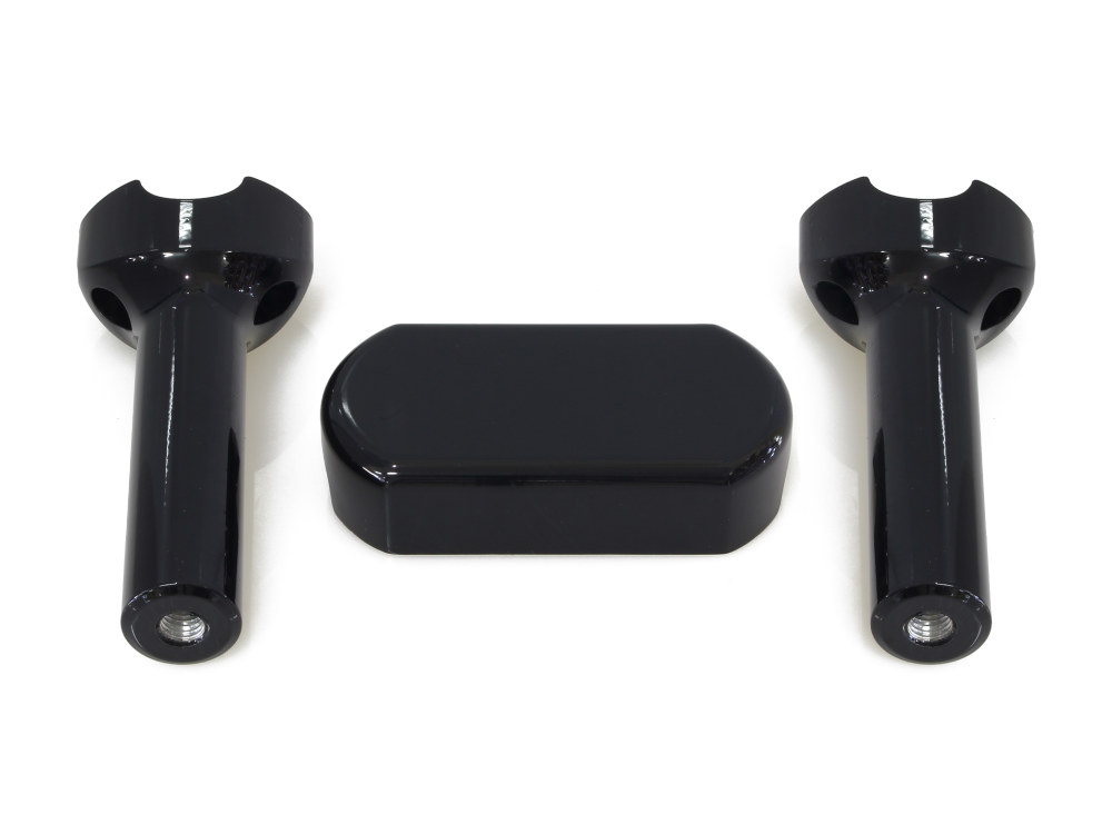 6in. Straight One Piece Riser Kit – Gloss Black. Fits 1.25in. Handlebar.