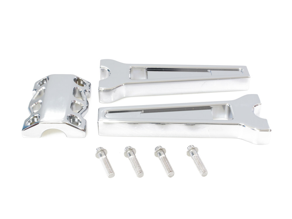 8in. Straight Performance Risers - Chrome. Fits 1-1/4in. Handlebar