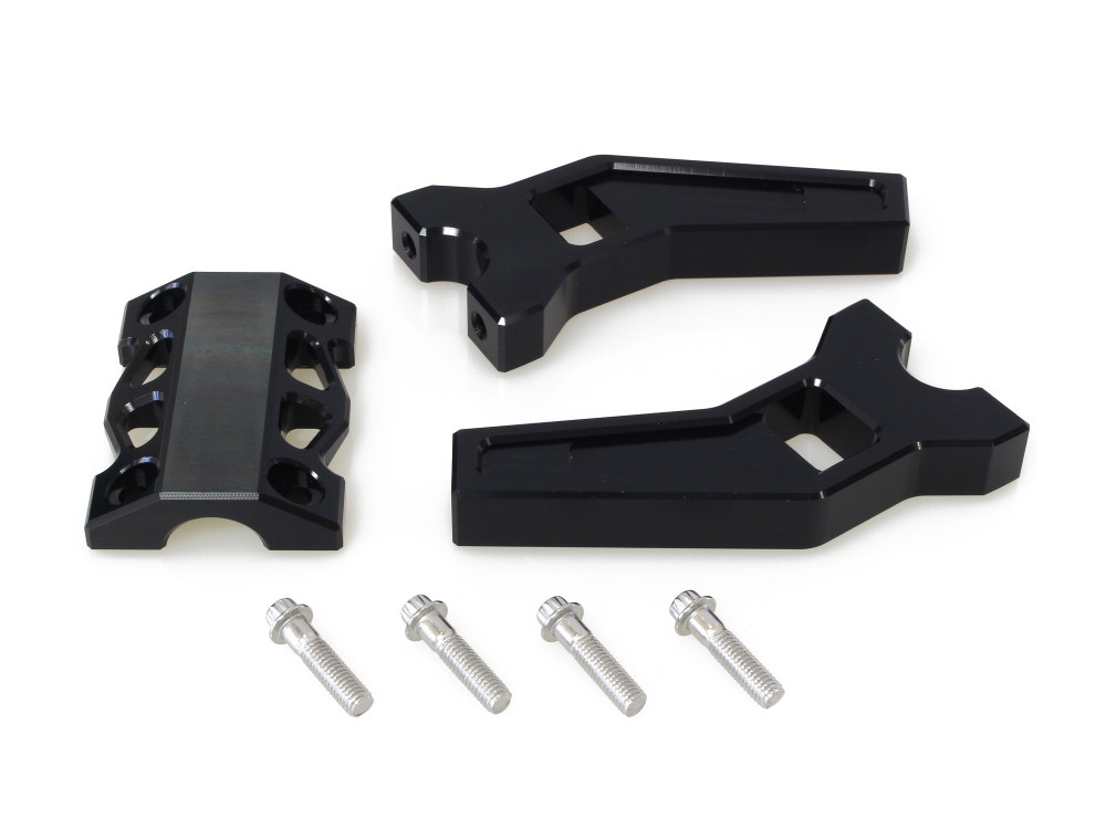 6in. Pullback Performance Risers for 1-1/4in. Bars – Black.