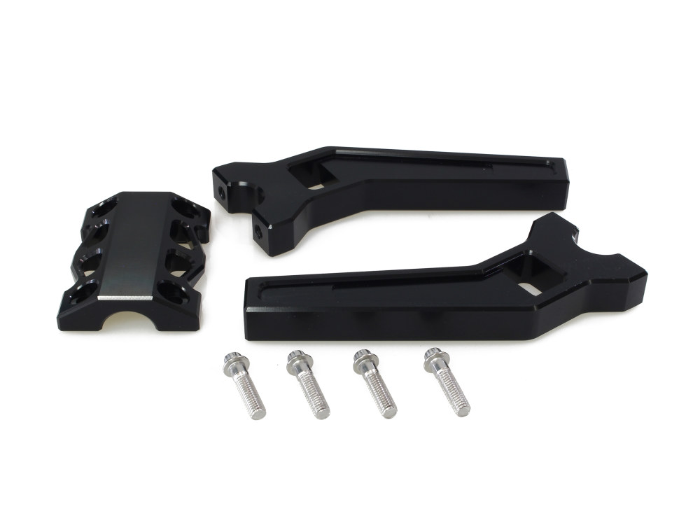 8in. Pullback Performance Risers for 1-1/4in. Bars – Black.