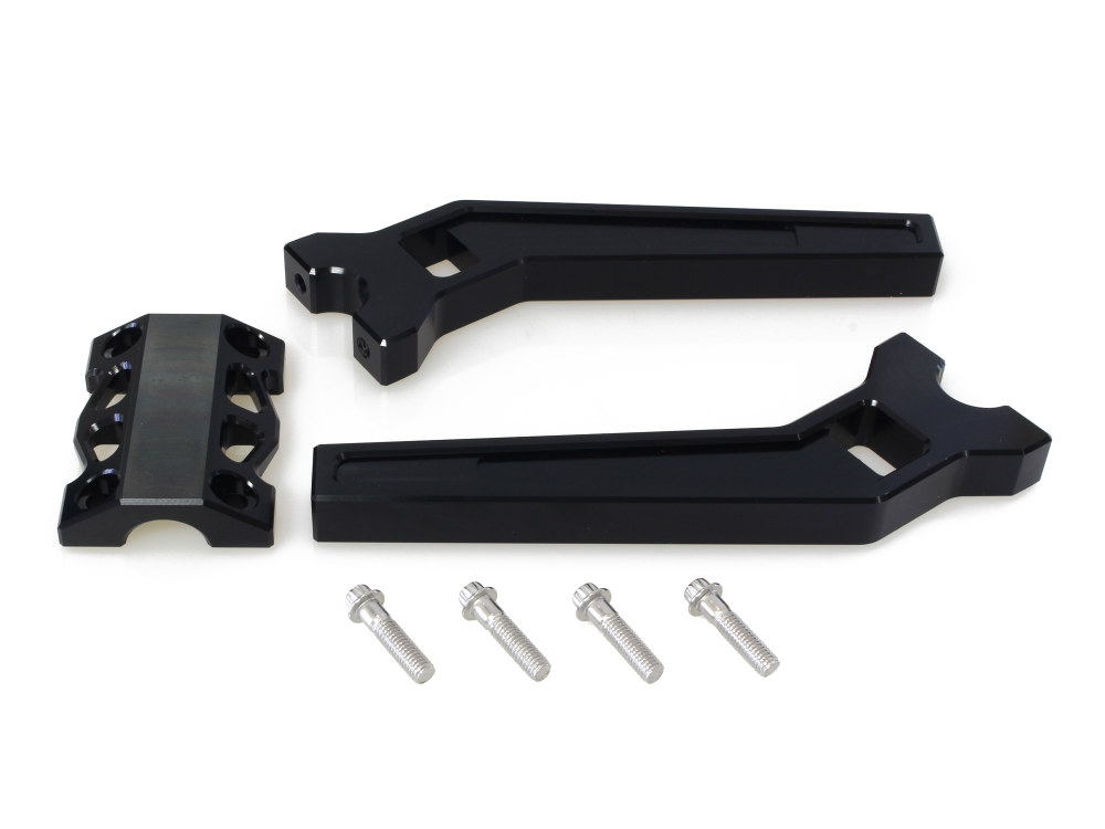 10in. Pullback Performance Risers for 1-1/4in. Bars – Black.
