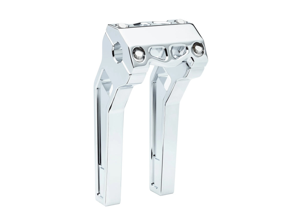 10in. Pullback Performance Risers for 1-1/4in. Bars – Chrome.