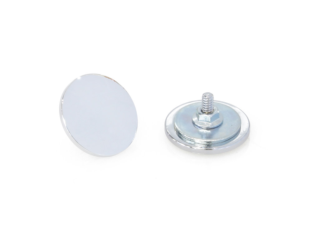 Inner Fairing Mirror Plugs – Chrome. Fits Touring 1996up.