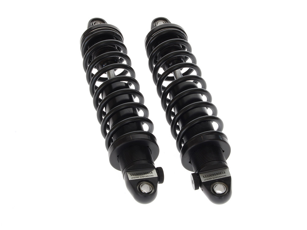 REVO-A Series, 13in. Adjustable Rear Shock Absorbers – Black. Fits Touring 1999up.