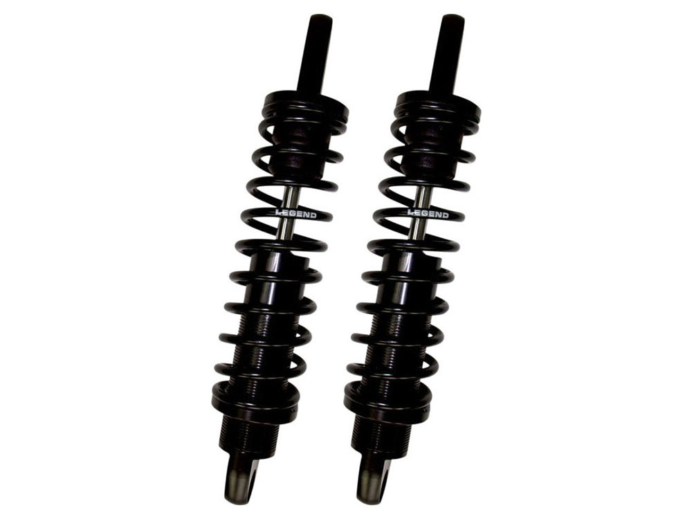 REVO-A Series, 14in. Adjustable Rear Shock Absorbers - Black. Fits Sportster 2004-2021