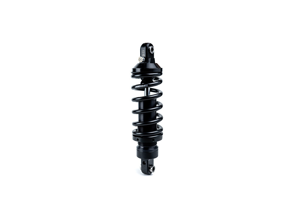 REVO-A Series, 13in. Adjustable Rear Shock Absorbers – Black. Fits Softail 2018up.