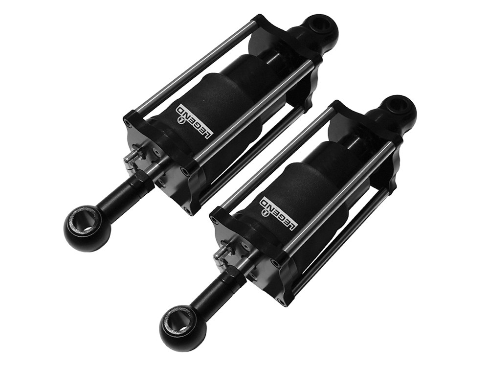 AIR Series, Rear Air Shock Absorbers - Black. Fits Softail 1989-1999.
