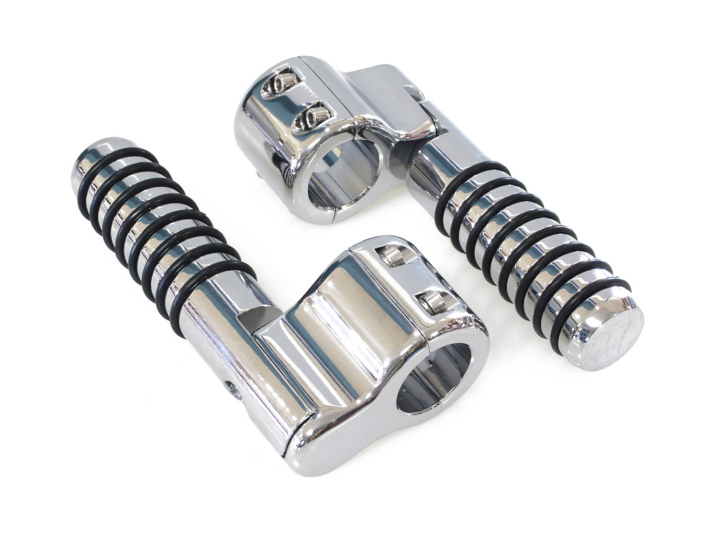 1-1/4in. Clamp On Linbar Highway Pegs – Chrome.