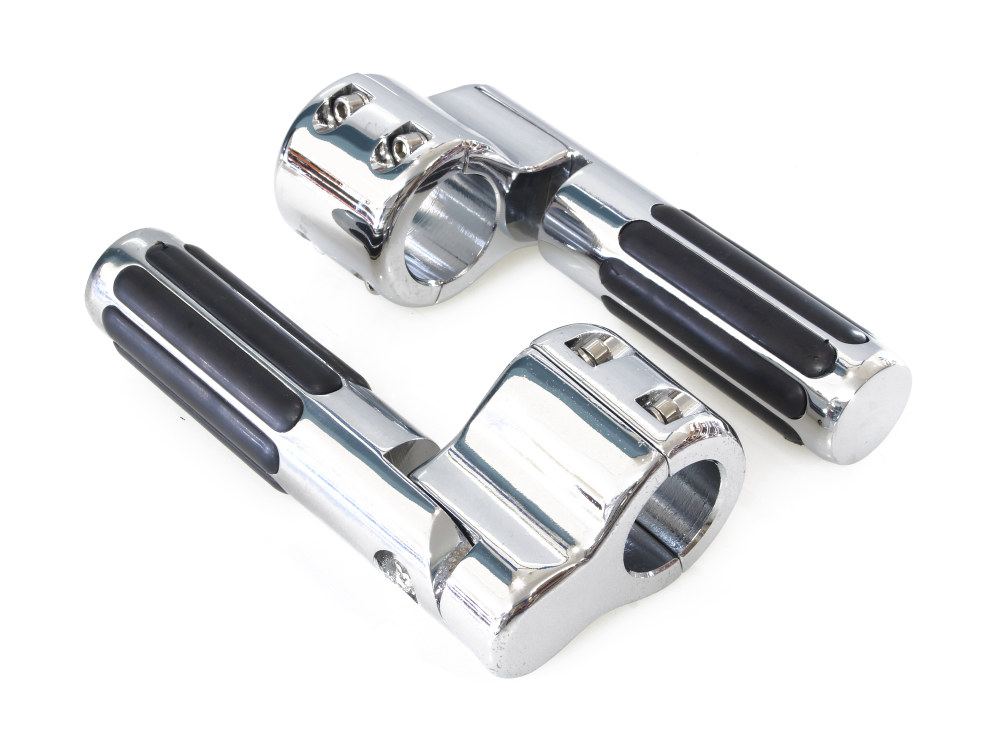 1-1/4in. Clamp On Multibar Highway Pegs – Chrome.
