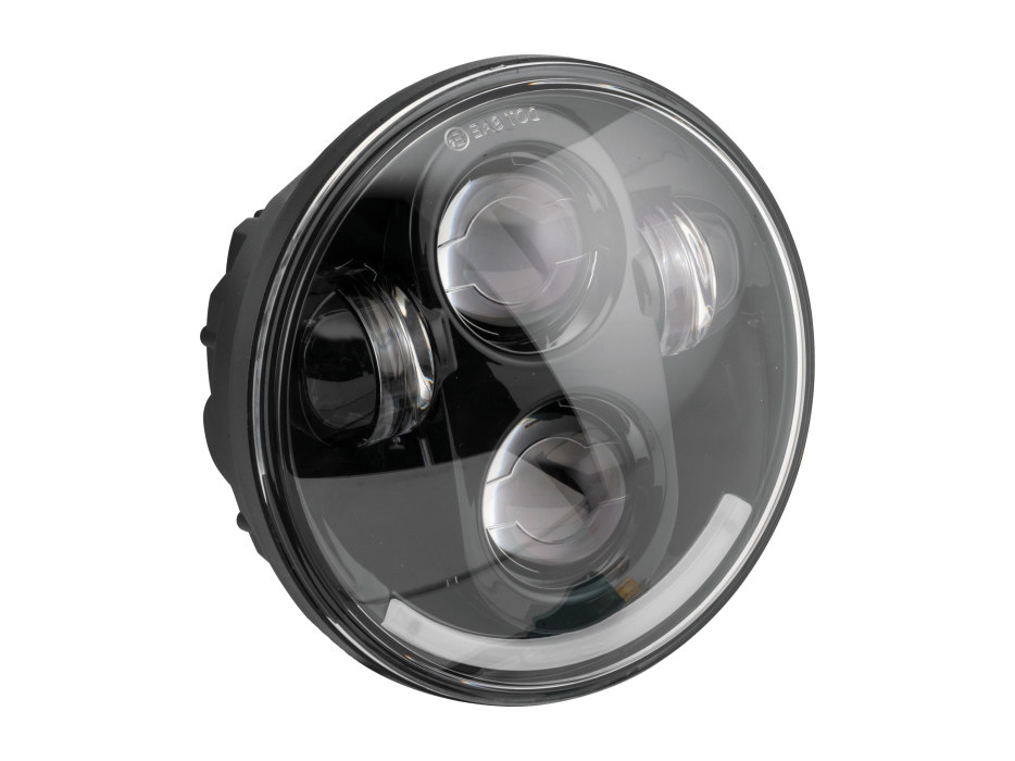 5-3/4in. LED HeadLight - Black. Fits H-D & Indian Scout Models with 5-3/4in. Headlight.