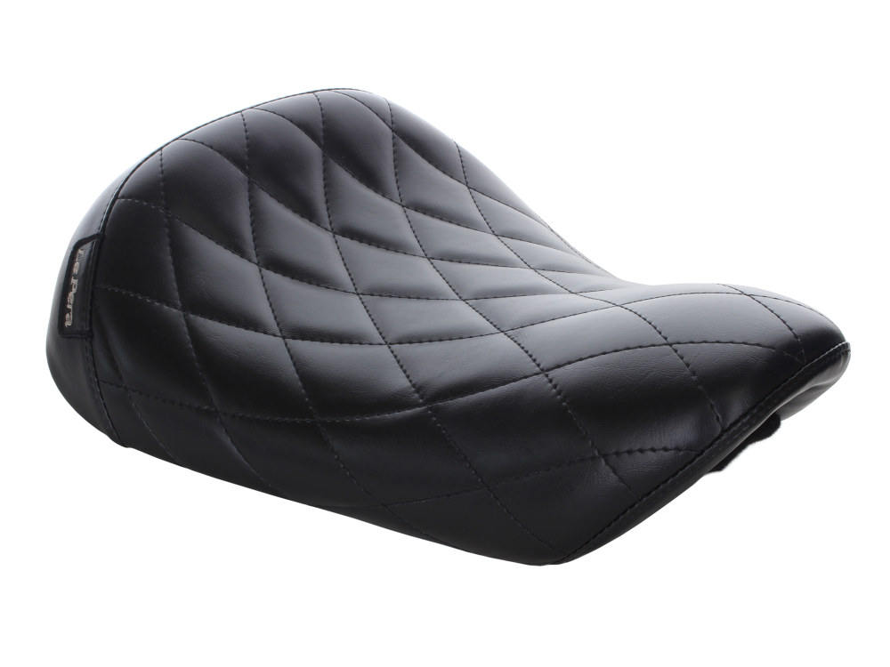 Bare Bones Solo Seat with Diamond Stitch. Fits Sportster 2004-2006 & Sportster 2010-2021 Models with with 3.3 Gallon Fuel Tank.