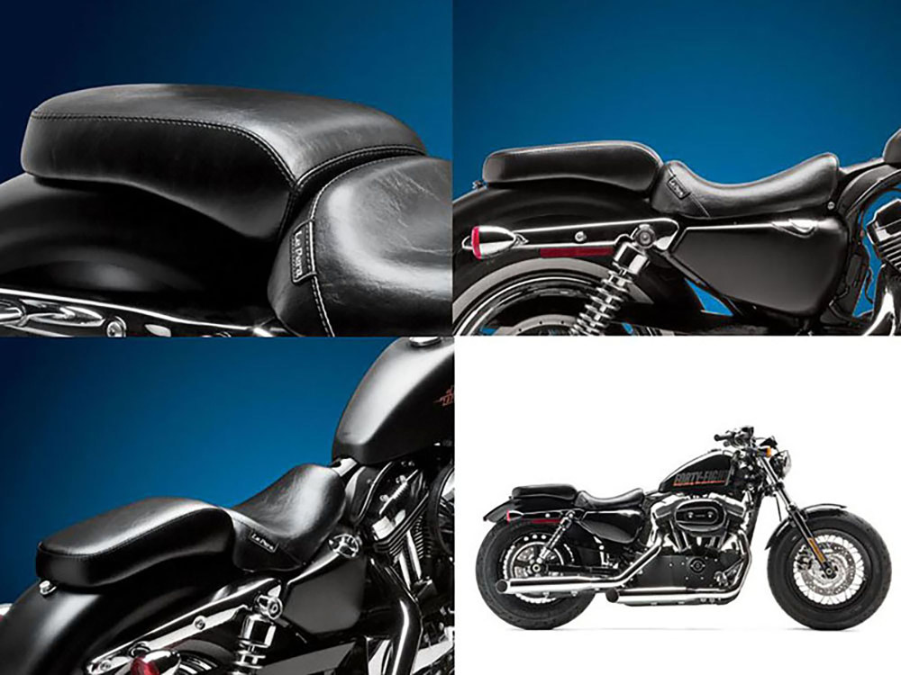 Bare Bones Solo Seat. Fits Sportster Forty-Eight & Seventy-Two 2010-2021.