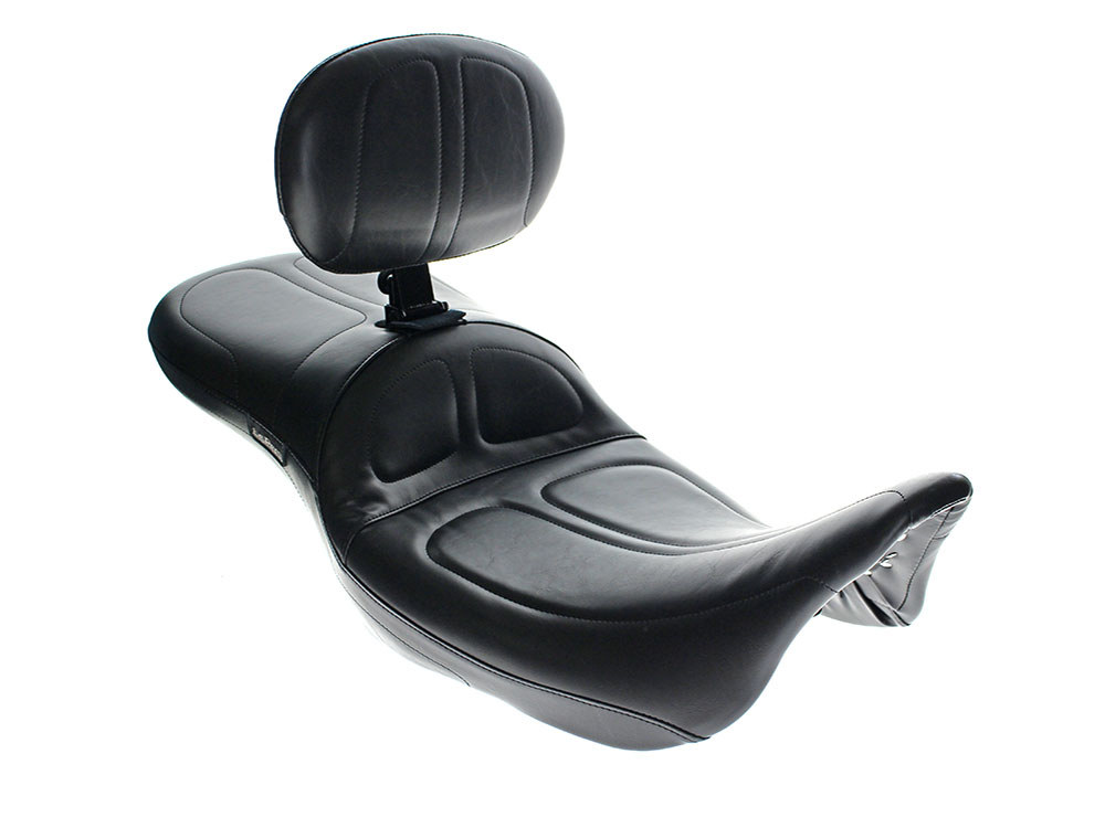 Maverick Daddy Long Legs Dual Seat with Backrest. Fits Most Touring 2008-2024