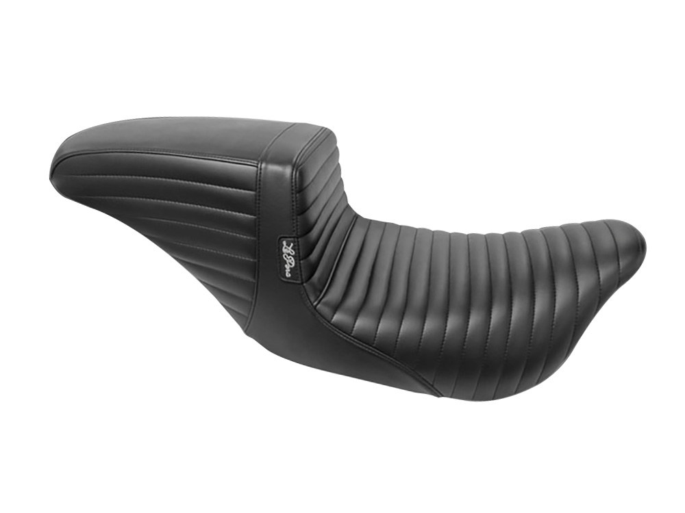 Kickflip Dual Seat with Black Pleated Stitch. Fits CVO Touring 2023up, Street Glide & Road Glide 2024up, Touring 2025up