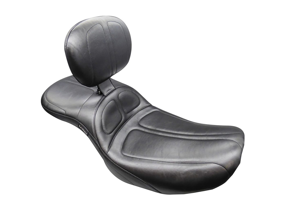 Maverick Daddy Long Legs Dual Seat with Backrest. Fits CVO Touring 2023up, Street Glide & Road Glide 2024up, Touring 2025up