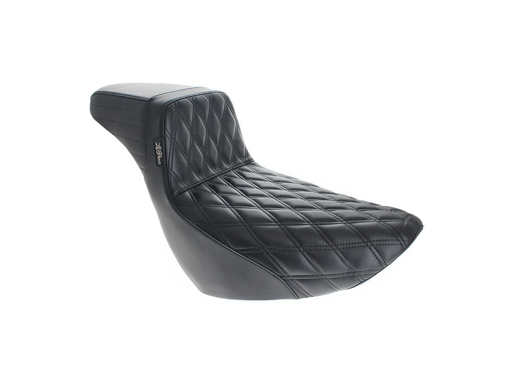 Kickflip Daddy Long Legs Dual Seat with Black Double Diamond Stitch. Fits Sport Glide & Low Rider 2018up & Low Rider S 2020up.