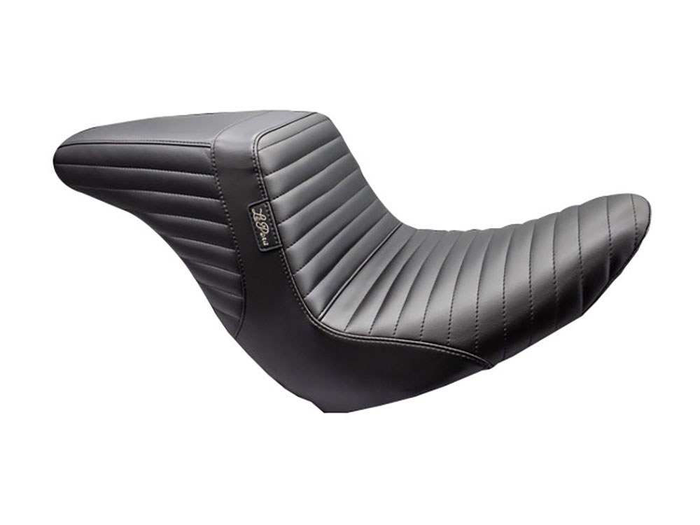 KickFlipUp Front Reduced Reach Dual Seat with Pleated Stitch. Fits Sport Glide & Low Rider 2018up & Low Rider S 2020up.