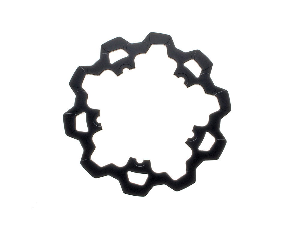 11.8in. Front Disc Rotor - Black. Fits V-Rod & Dyna 2006-2017 Models with OEM Cast Wheel.
