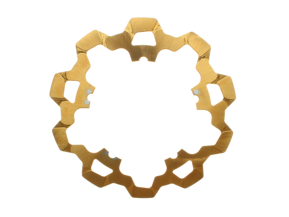 11.8in. Front Disc Rotor - Gold. Fits V-Rod & Dyna 2006-2017 Models with OEM Cast Wheel.