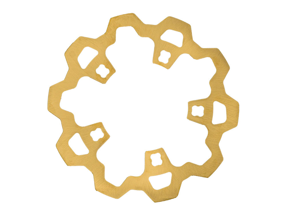 11.8in. Front Enforcer/Prodigy Disc Rotor - Gold. Fits Touring 2014-2023 with OEM Wheel.