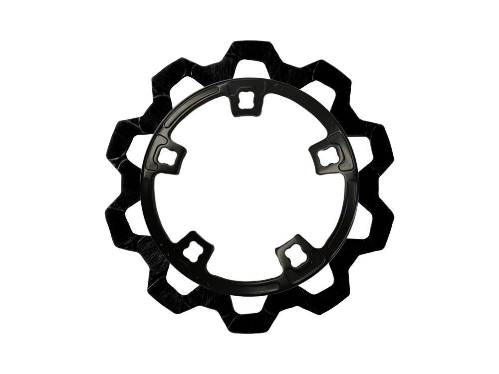 11.8in. Front Bow-Tie Disc Rotor – Black Band & Black Carrier. Fits Most Touring 2014up Models.