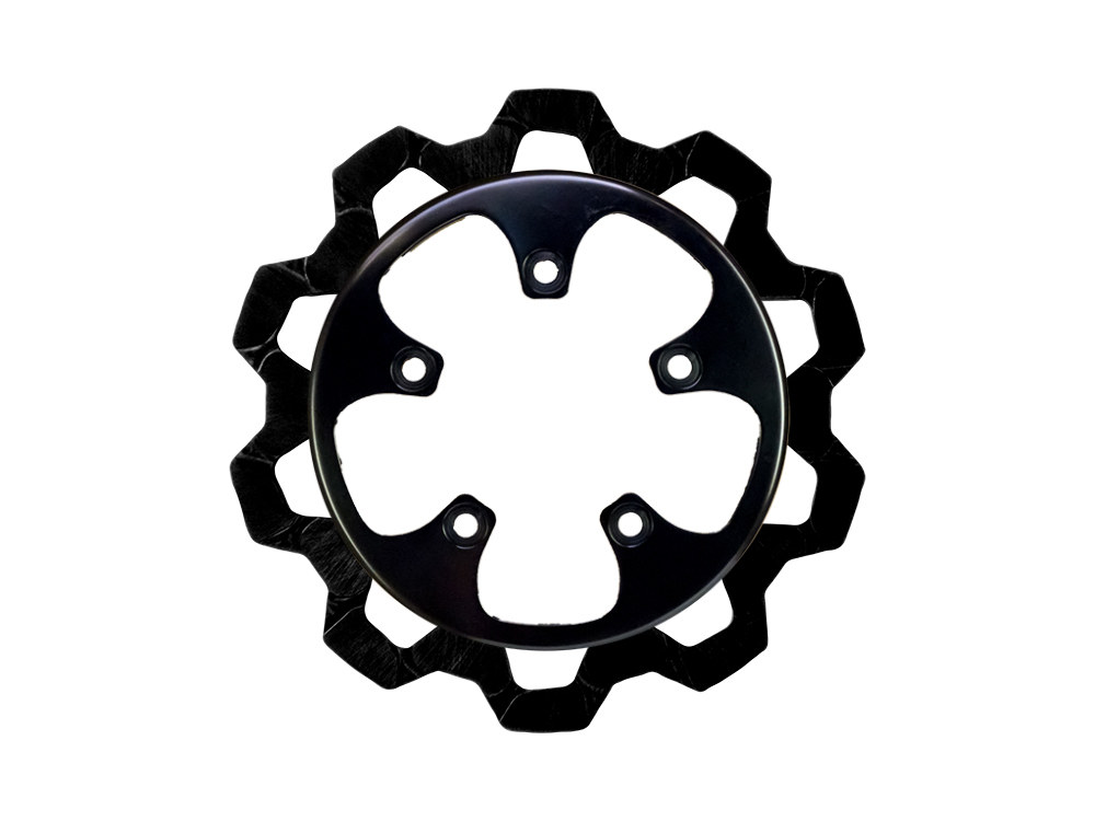 11.8in. Rear Bow-Tie Disc Rotor – Black Band & Black Carrier. Fits V-Rod 2006-2017.