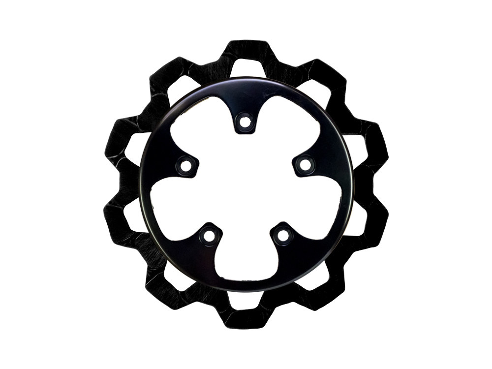 11.8in. Rear Bow-Tie Disc Rotor - Black Band & Black Carrier. Fits V-Rod 2006-2017.