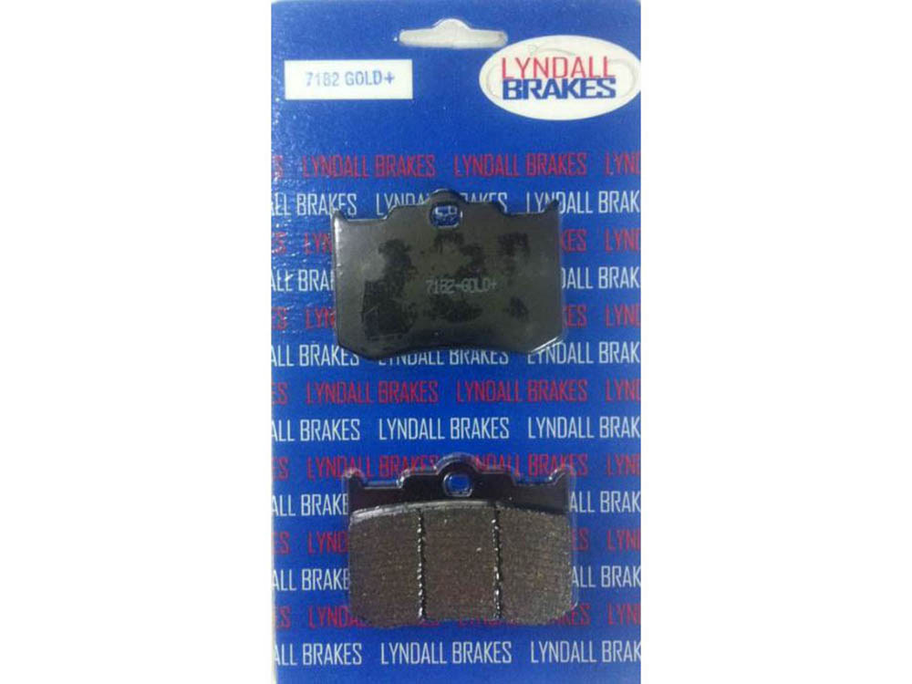 Gold-Plus Brake Pads. Fits Performance Machine 125X4R & 137X4B Calipers & Softail 2006up with Performance Machine Integrated Caliper.