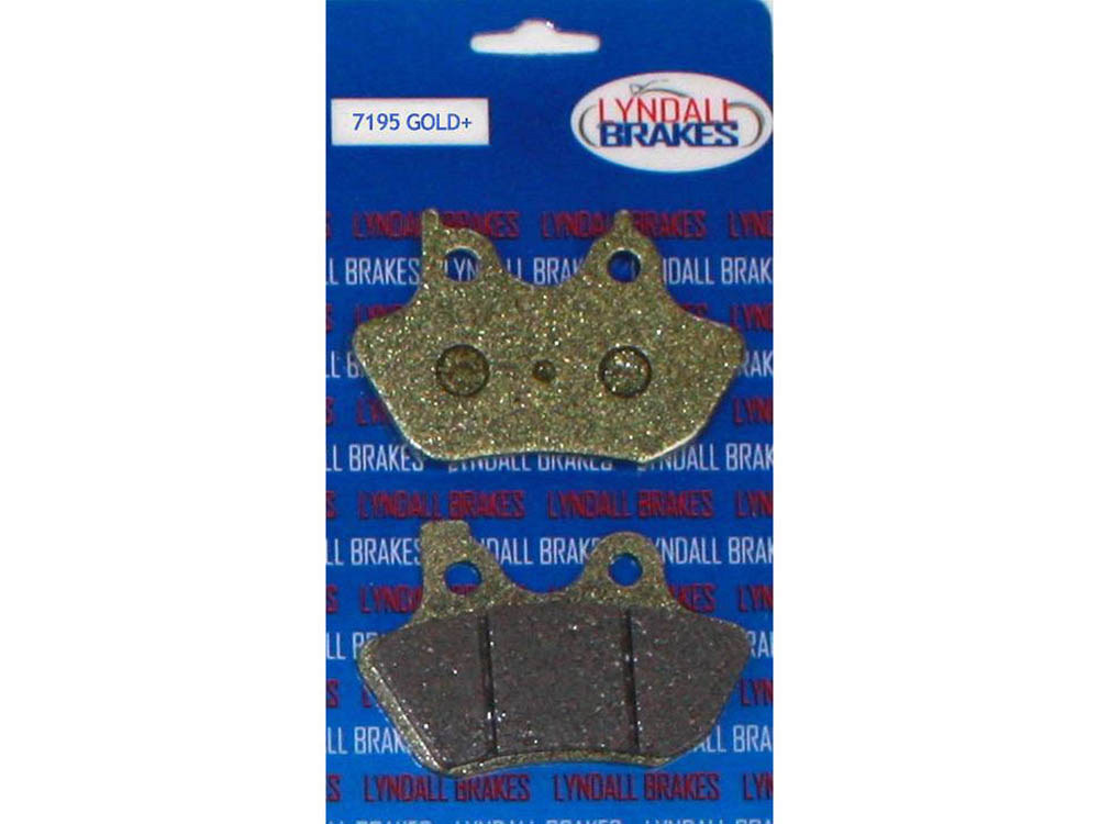 Gold-Plus Brake Pads. Fits Front & Rear on Sportster 2000-2003, Big Twin 2000-2007 & V-Rod 2002-2005.