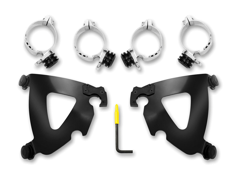 Black Road Warrior Trigger-Lock Mounting Hardware. Fits Scout & Scout Bobber 2015up.