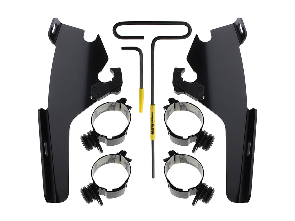 Black Batwing Fairing Trigger-Lock Mounting Hardware. Fits Sport Glide 2018-2024