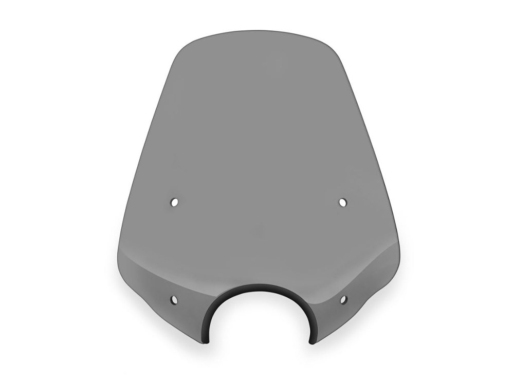 Rio Grande Windshield. Dark Black Smoke. 21in. Wide x 19in. High.