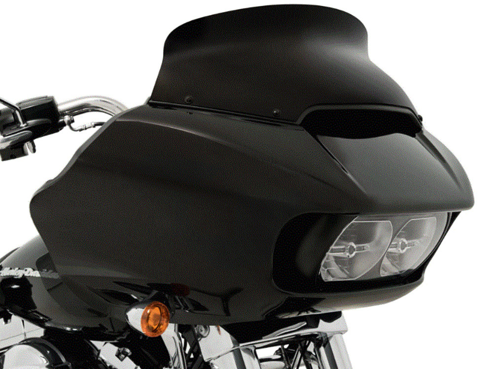 5.5in. Spoiler Windshield - Black Opaque. Fits Road Glide 2015-2023
