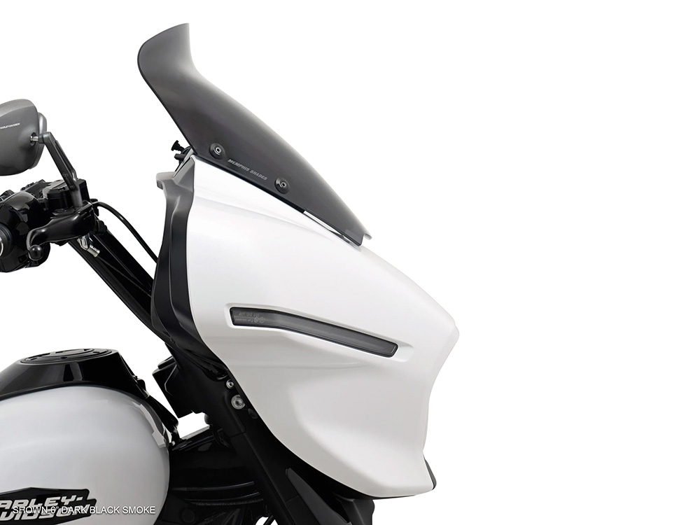 Memphis Shades 6in. Spoiler Windshield - Dark Smoke. Fits CVO Street Glide 2023up & Street Glide 2024up