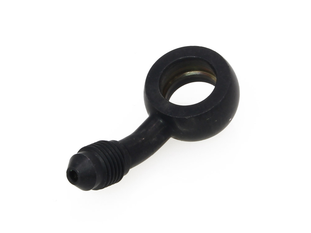 Black True 12mm ID, 35 Degree Banjo - Male #3 End.