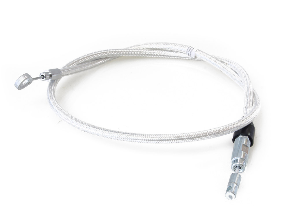 45in. Quick Connect Upper Clutch Cable - Sterling Chromite. Fits Softail 2018-2024 & Most Touring 2021-2024