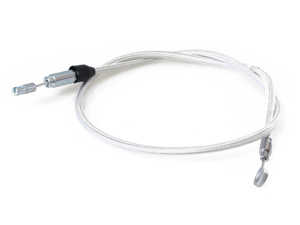 46in. Quick Connect Upper Clutch Cable - Sterling Chromite. Fits Softail 2018-2024 & Most Touring 2021-2024