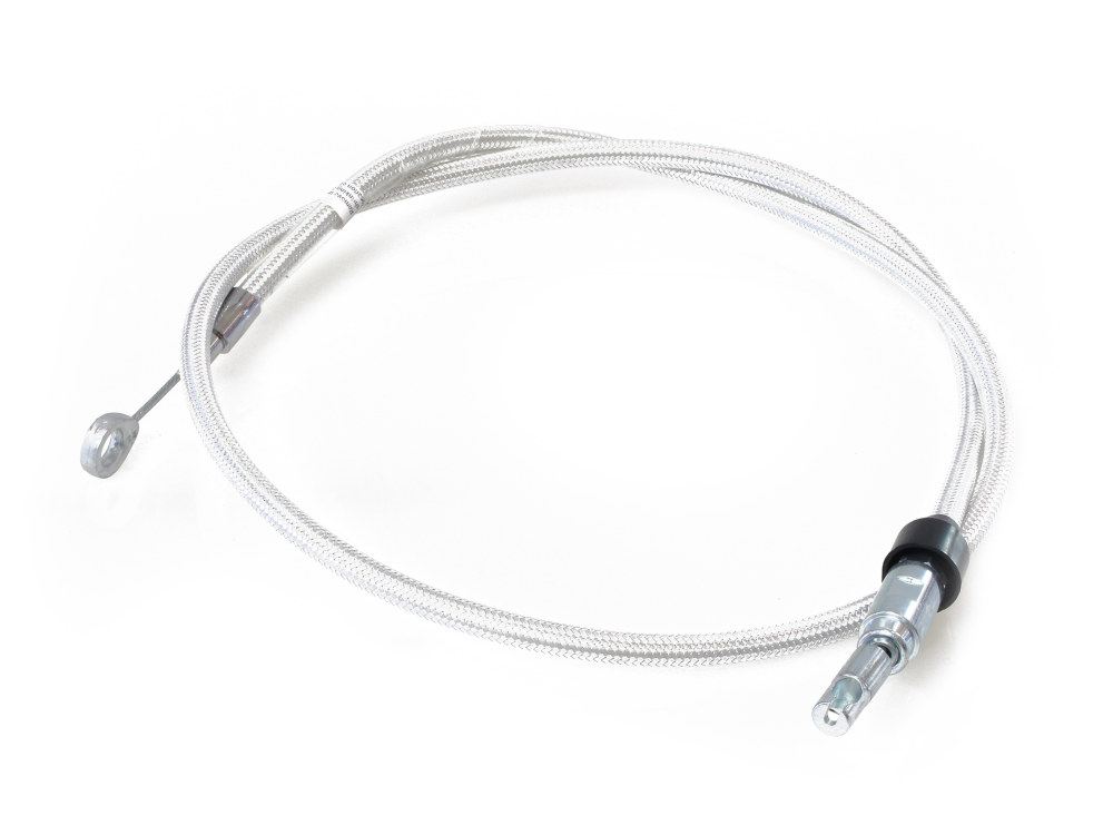 50in. Quick Connect Upper Clutch Cable - Sterling Chromite. Fits Softail 2018-2024 & Most Touring 2021-2024