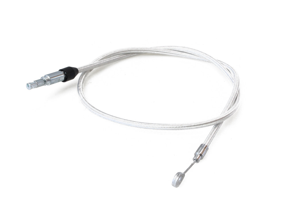 54in. Quick Connect Upper Clutch Cable - Sterling Chromite. Fits Softail 2018-2024 & Most Touring 2021-2024