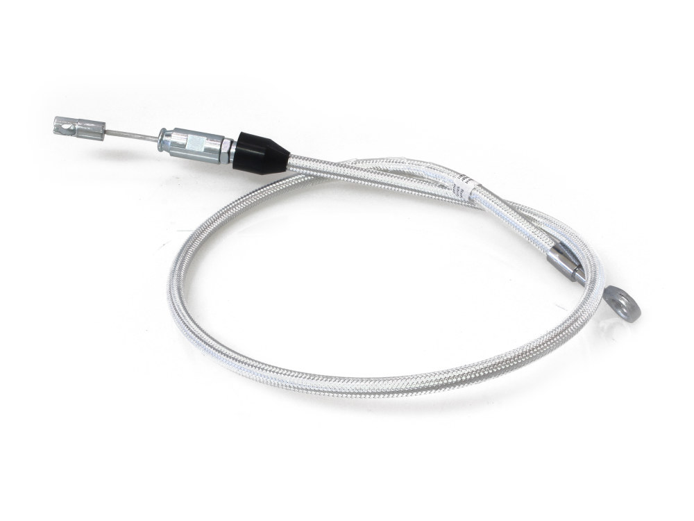 36in. Quick Connect Upper Clutch Cable - Sterling Chromite. Fits Softail 2018-2024
