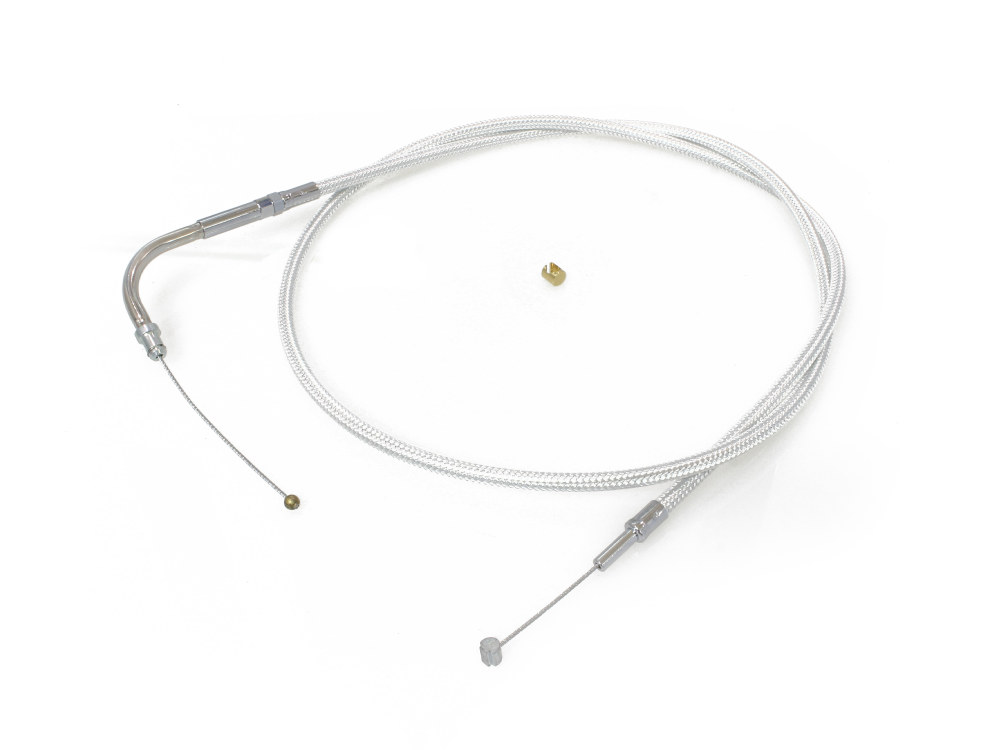 42-1/2in. Throttle Cable - Sterling Chromite. Fits Big Twin 1996-2001 with Magnetti Marelli EFI