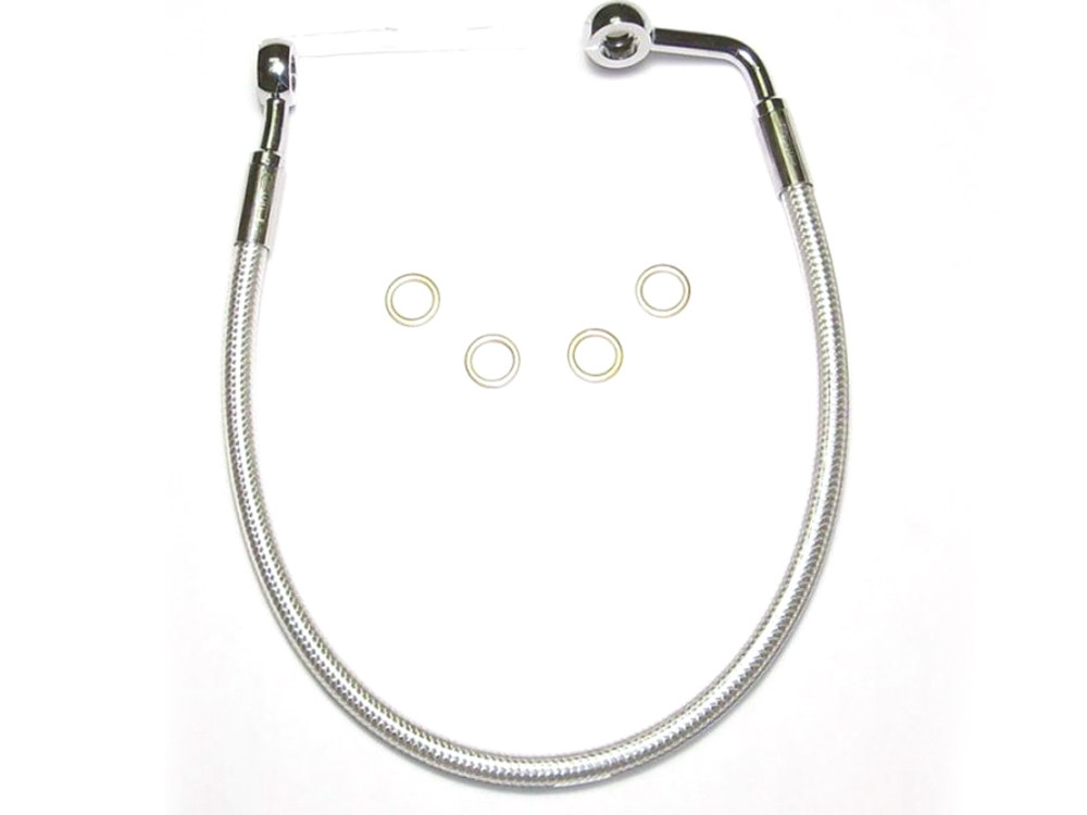 Rear Brake Line - Sterling Chromite. Fits Dyna 2008-2011