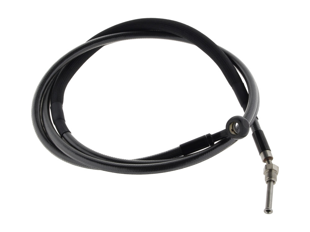 66in. Hydraulic Clutch Line with 10mm x 35 Degree Banjo – Black Pearl. Fits Touring & Softail 2013-2016 Models fitted with the Original H-D Hydraulic Clutch.
