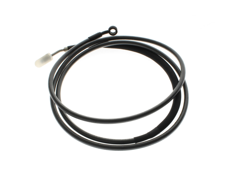80in. Hydraulic Clutch Line with 10mm x 35 Degree Banjo - Black Pearl. Fits Touring & Softail 2017up Models with the Original H-D Hydraulic Clutch.