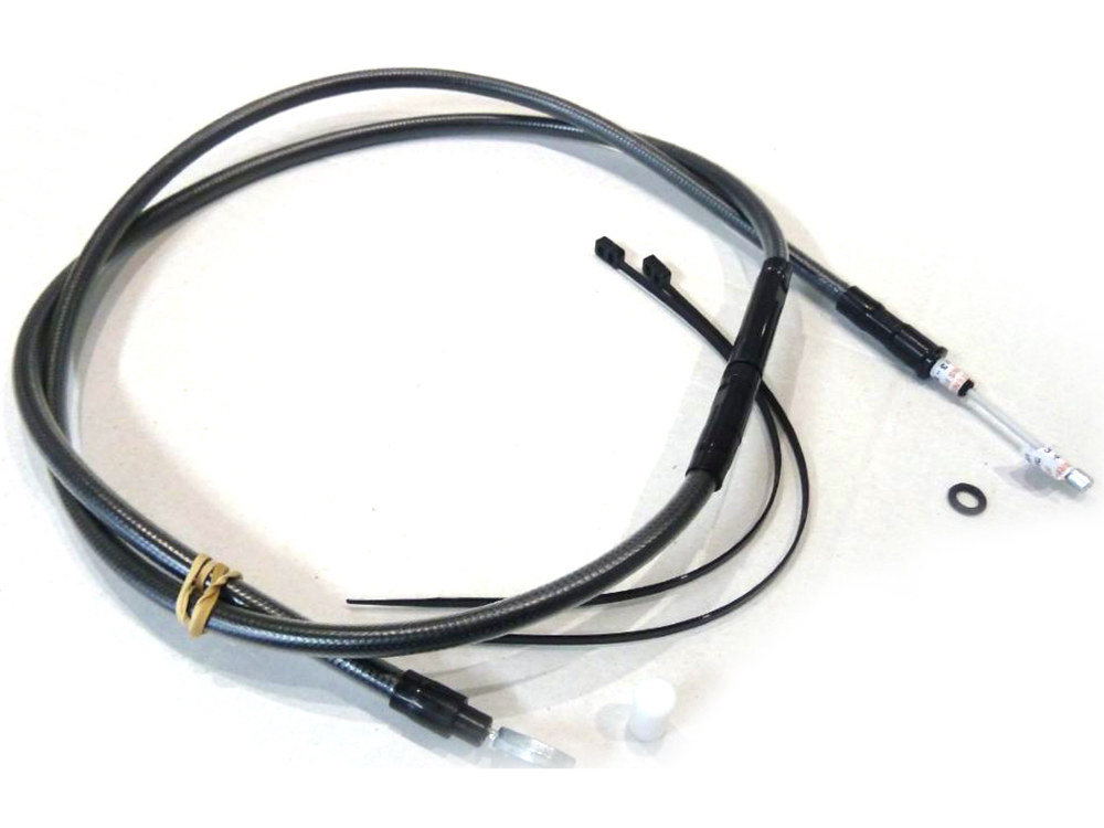 63in. Clutch Cable - Black Pearl. Fits 5Spd Big Twin 1987-2006