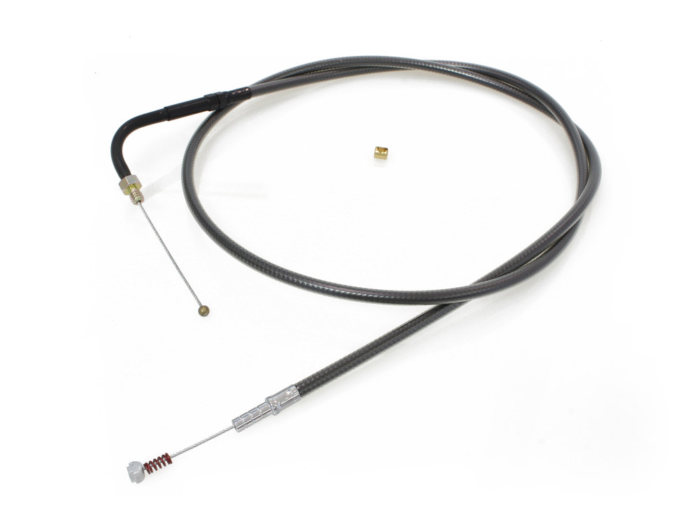 39-1/2in. Idle Cable – Black Pearl. Fits Big Twin 1990-1995.