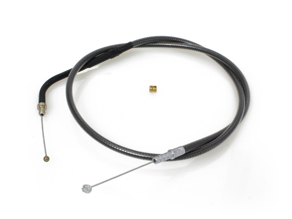 38-1/2in. Idle Cable – Black Pearl. Fits V-Rod 2002up.
