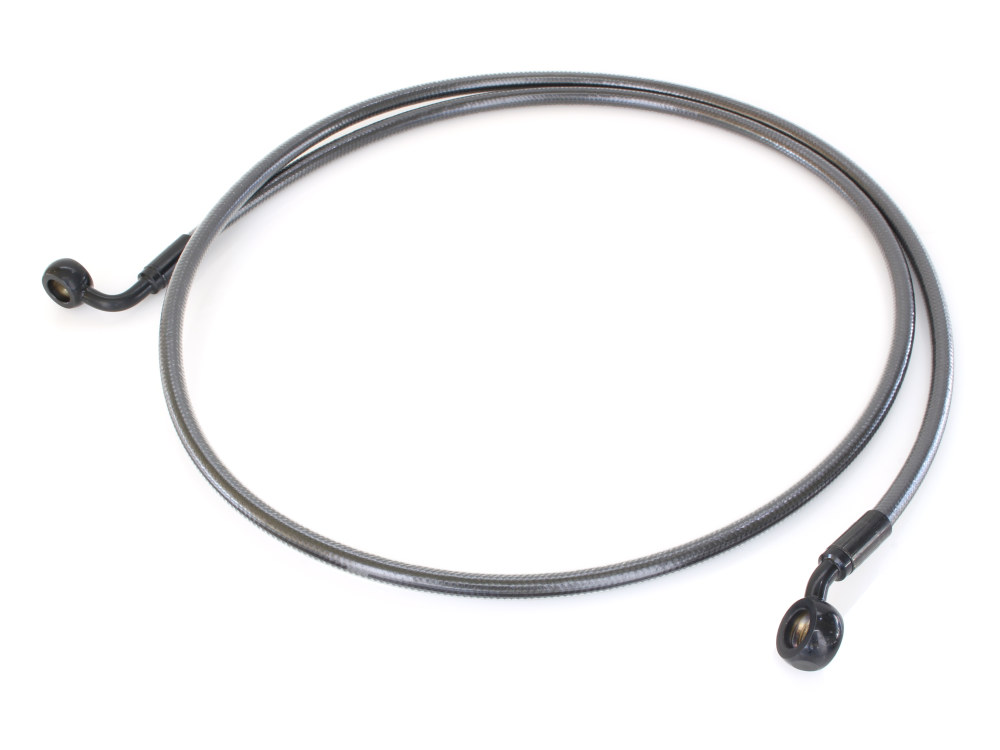 56in. E-Z Align Front Brake Line with 7/16in. x 35 Degree Banjo - Black Pearl.